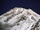 
'Next morning Noyelle woke us early: Look-look-Dhaulagiri! Dhaulagiri!' (Maurice Herzog, Annapurna). Dhaulagiri and Tukuche Peak shine in the early morning sun from Lete.
